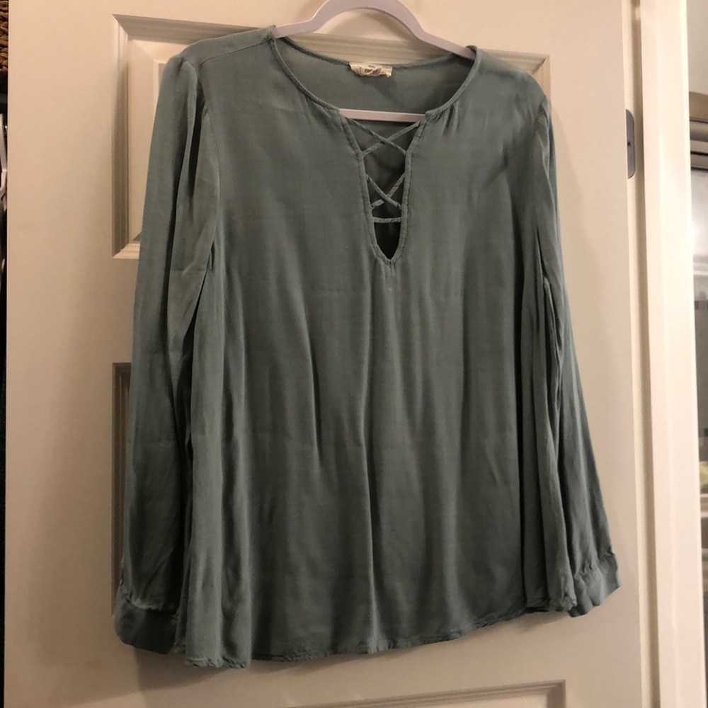 Light blue blouse